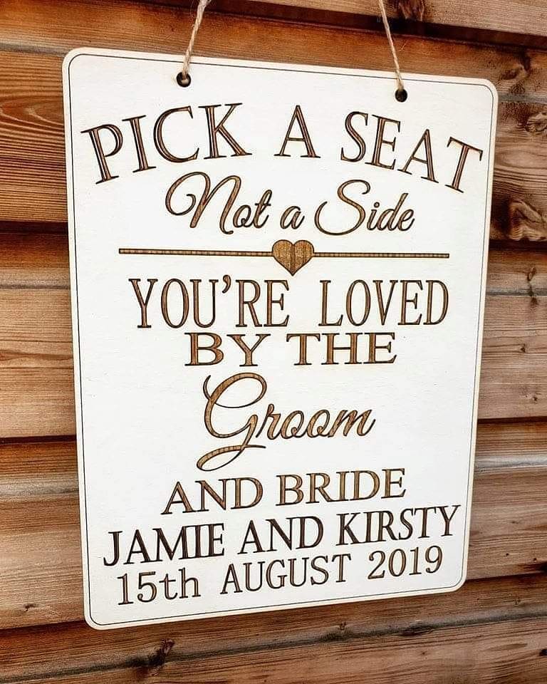 Pick A high quality Seat Not A Side Wedding Sign, Wedding Decorations, Wedding Signs