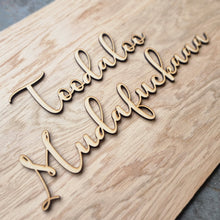 Load image into Gallery viewer, Toodaloo Mudafuckaaa Script Wall Sign (Buy one get one HALF PRICE on all Script Signs!)
