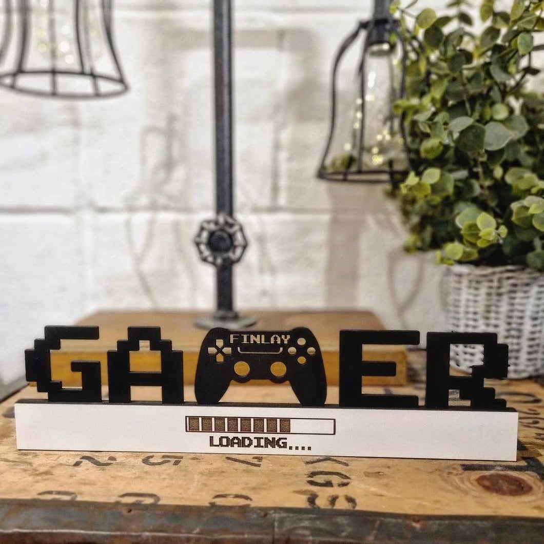 Personalised Freestanding Gamer Sign